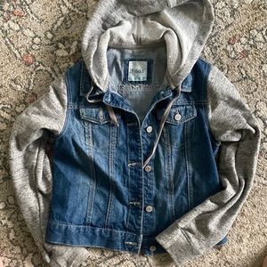 Jean jacket sweatshirt